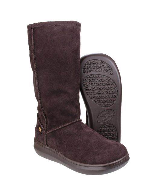 Rocket Dog Brown Sugardaddy Suede Chocolate Boots