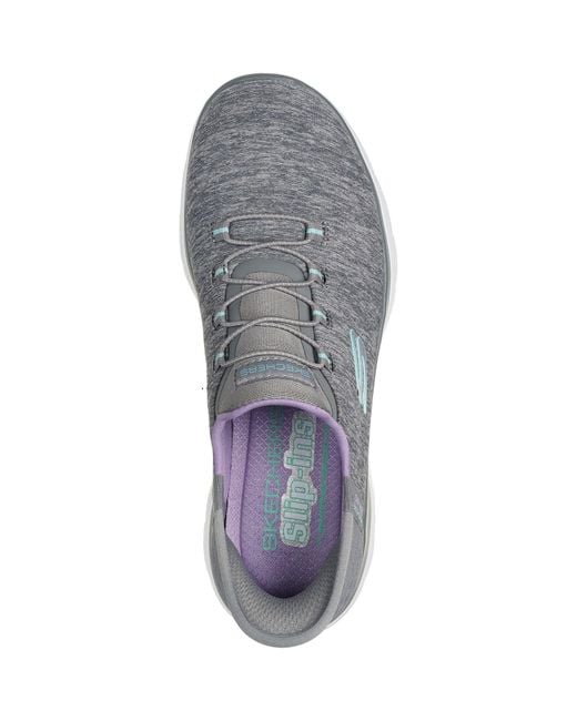 Skechers Gray Summits Dazzling Haze 149937-Gymt/Multi Slip On Shoes