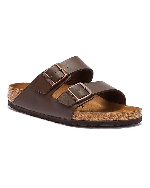 Birkenstock Brown Arizona Slim Fit Double Strap Sandals