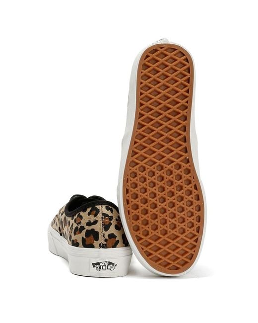 Vans Black Authentic Animalier Leopard Trainers