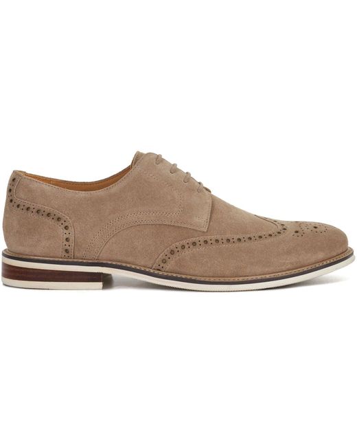 Dune Brown Stanford Shoes for men