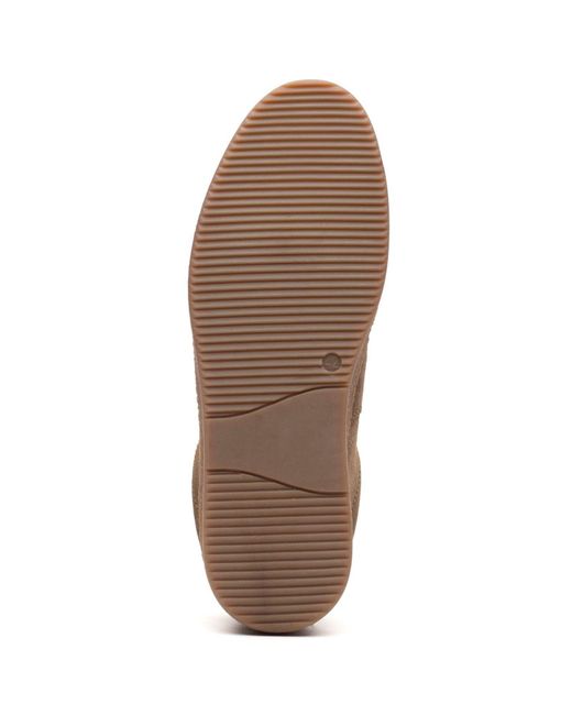 Base London Brown Hopper Leather Moss Trainers for men