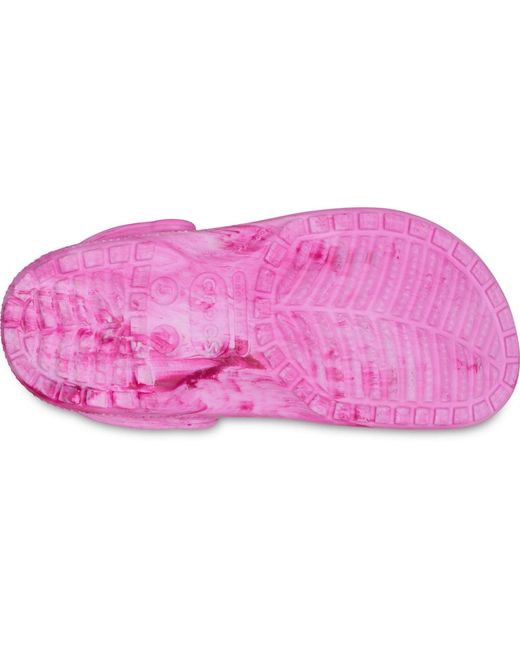 CROCSTM Pink Classic Marbled Synthetic /Multi Clogs
