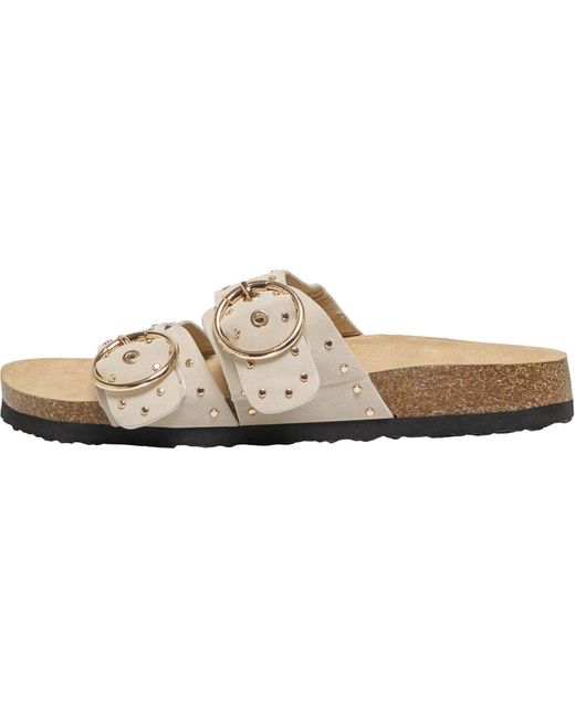 ONLY Natural Maxi-15 Synthetic Cream Sandals