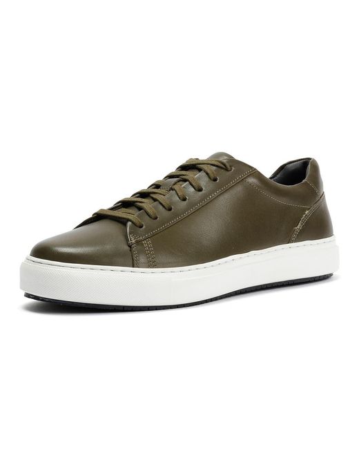 Ben Sherman Gray Ace Cupsole Leather Trainers for men