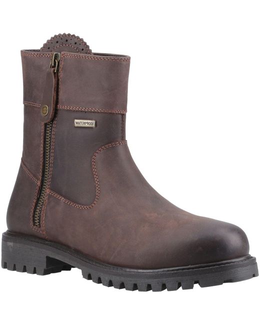 Cotswold Brown Chedworth stiefel Aus Leder