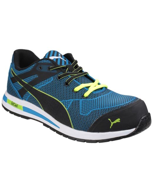 PUMA Blue Blaze Knit Low Textile Safety Sneakers for men