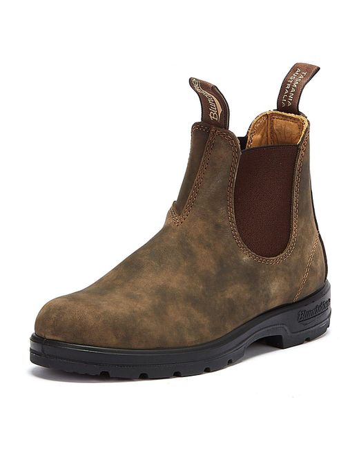 blundstone mens rustic brown