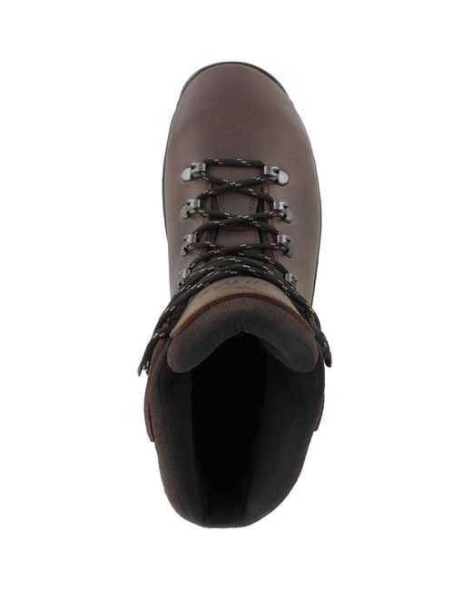 Hi-tec Black Ravine Leather Hiking Boots for men