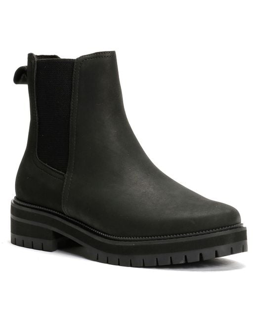 TOMS Black Bennet Leder Damen Schwarze Stiefel