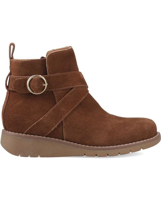 Hush Puppies Brown Lyra Suede Boots