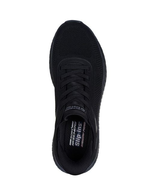 Skechers Blue Bobs Sport Squad Chaos Solid Step Sole Trainers for men