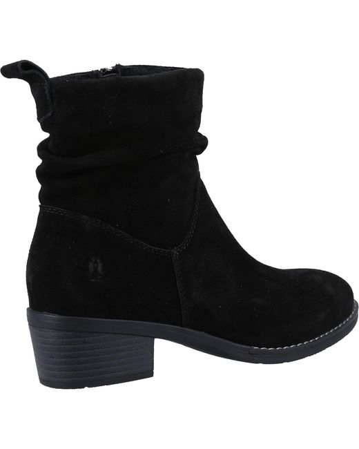 Hush Puppies Black Iris Suede Women's Boots