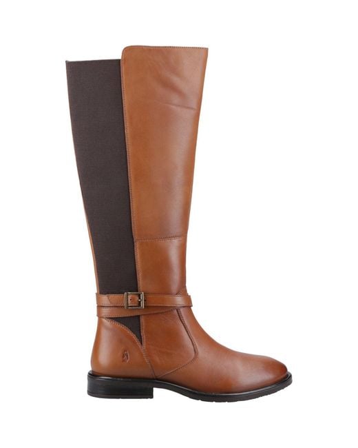 Hush Puppies Brown Victoria Leather Boots