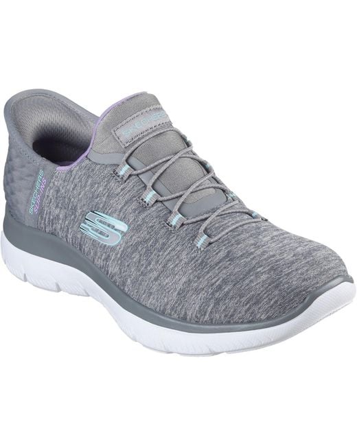 Skechers Gray Summits Dazzling Haze 149937-Gymt/Multi Slip On Shoes