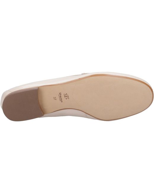 Dune White Gianetta Penny Loafers