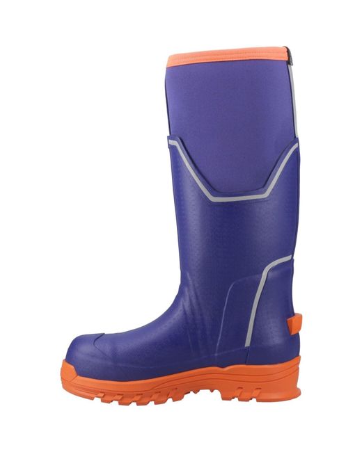 Muck Boot Blue Grit S5 Rubber Wellington Boots