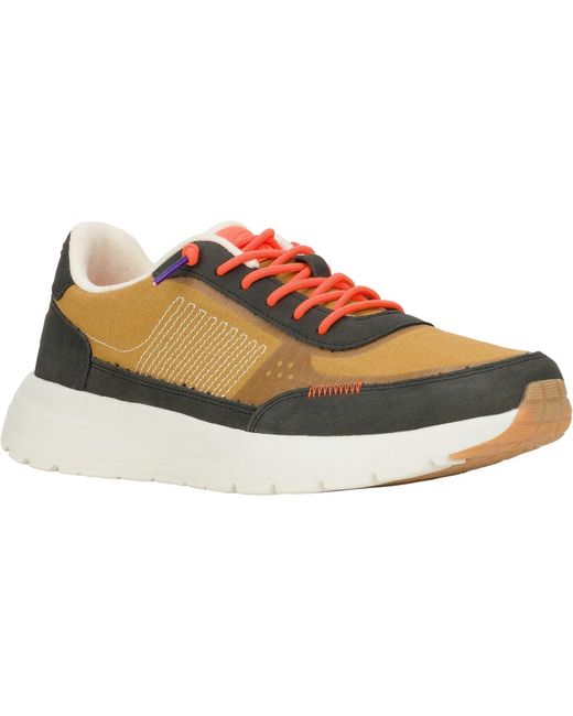 HeyDude Gray Sirocco Alta Hype Nylon Walnut Trainers for men