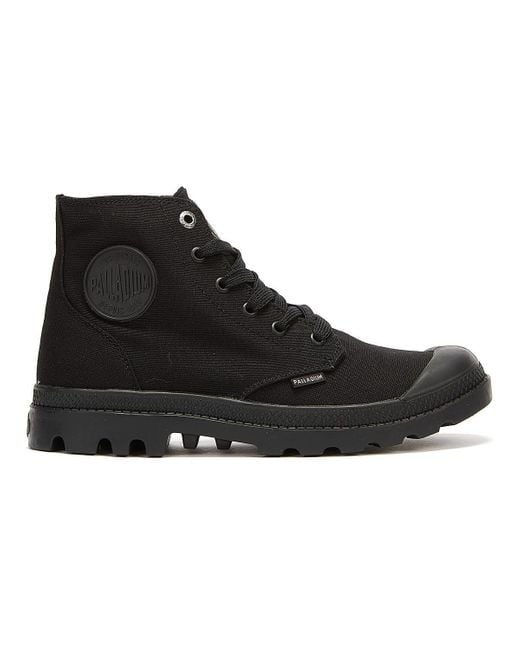 Palladium Black Pampa Hi Mono Chrome Boots for men