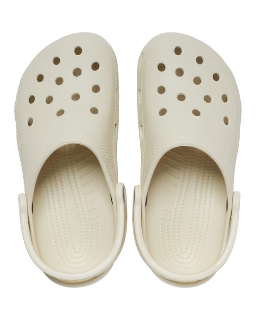 CROCSTM White Classic Clog Synthetic Bone Clogs