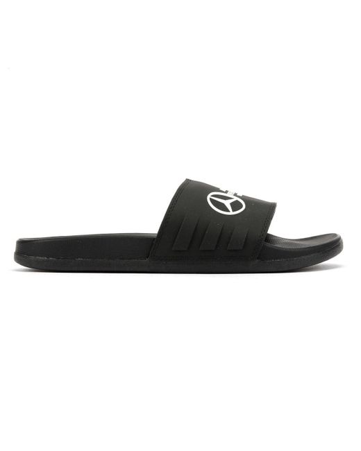 Adidas Blue Adilette Comfort Mercedes Slides