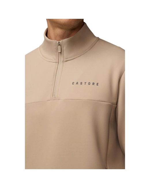 Castore Natural Scuba 1/4 Zip Polyester Sweatshirt for men
