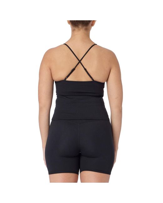 Skechers Black Goflex Slim Strappy Tank Activewear Tops