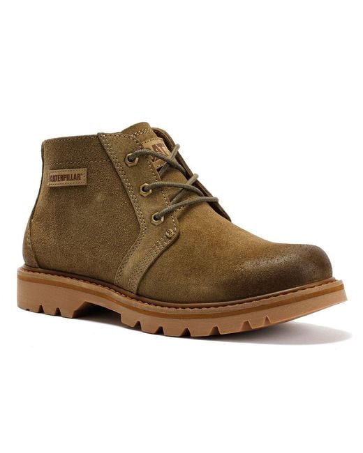 Caterpillar Brown Grader Chukka Suede Gobi Boots for men