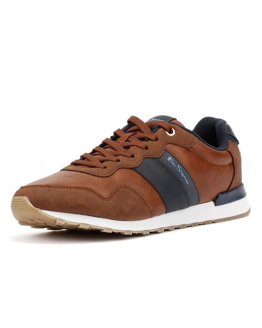 Ben Sherman Brown Owen Retro Tan/ Sneakers for men