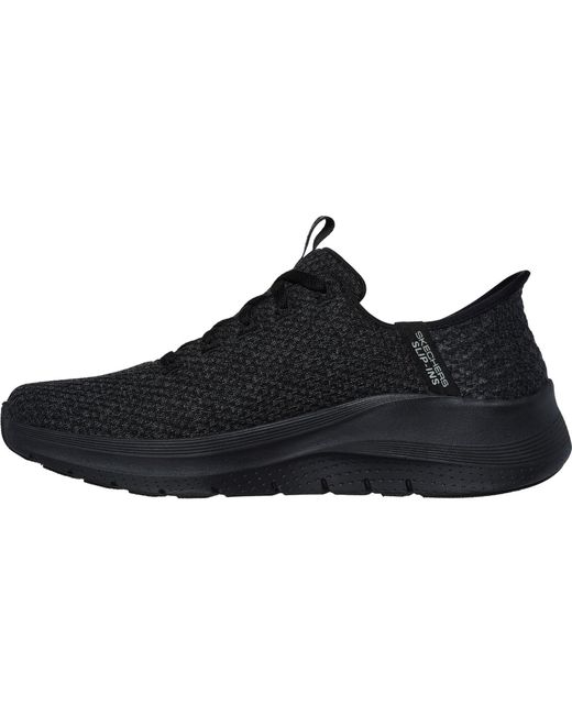 Skechers Black Arch Fit 2.0 Look Ahead 232462-Bbk Lace Up Shoes for men