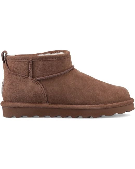 BEARPAW Brown Shorty Suede Cocoa Winter Ankle Boots