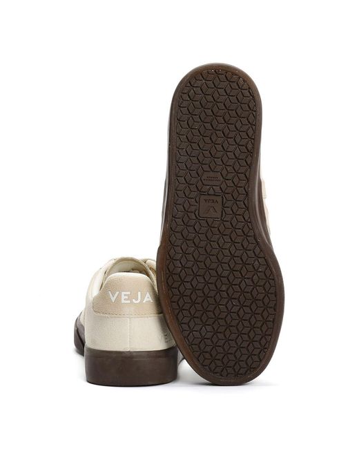 Veja White Campo Bold Suede Pierre Almond Eagle Trainers