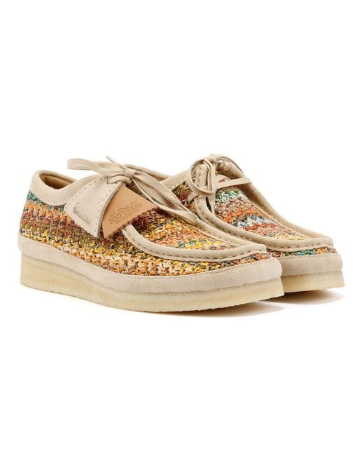 Wallabee Scarpa Da Uomo Con Lacci di Clarks in Natural da Uomo