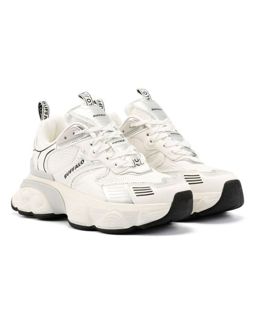 Buffalo White Truck Damen Weiße Turnschuhe