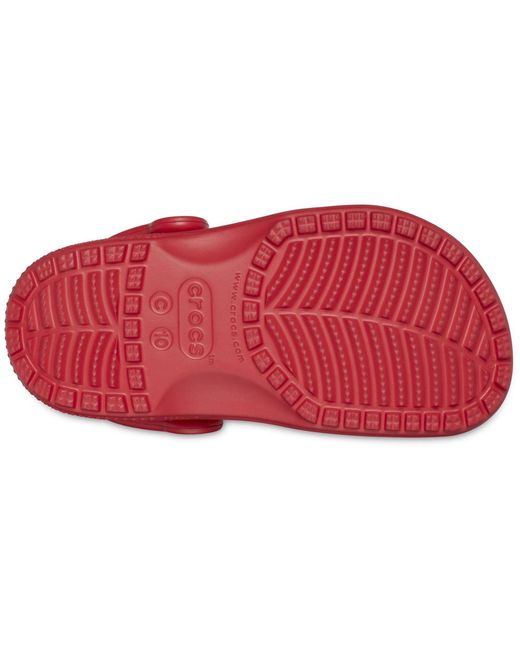 CROCSTM Red Classic Clog Thermoplastic Varsity Clogs