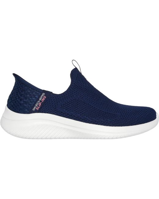 Skechers Blue Ultra Flex 3.0 Easy Win Textile Navy Sneakers