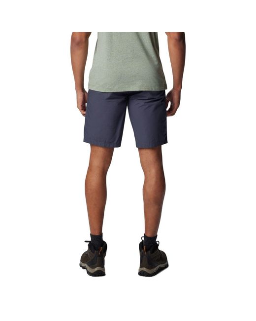 Columbia Blue Washed Out Cotton Knee-Length Shorts for men