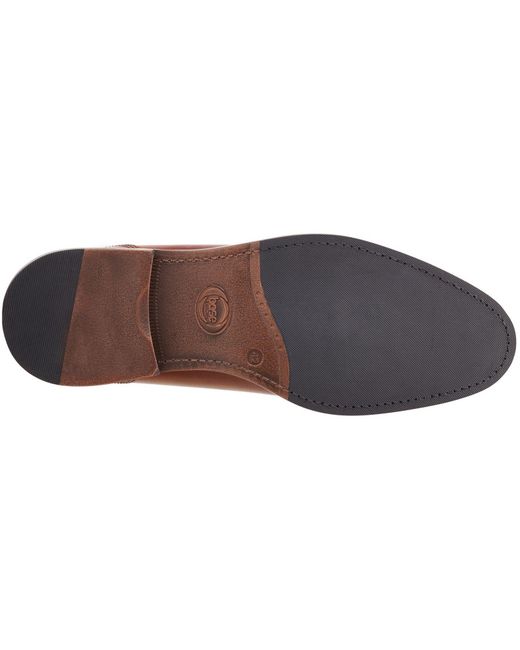 Base London Brown Magnus Leather Burnt Oxford Shoes for men