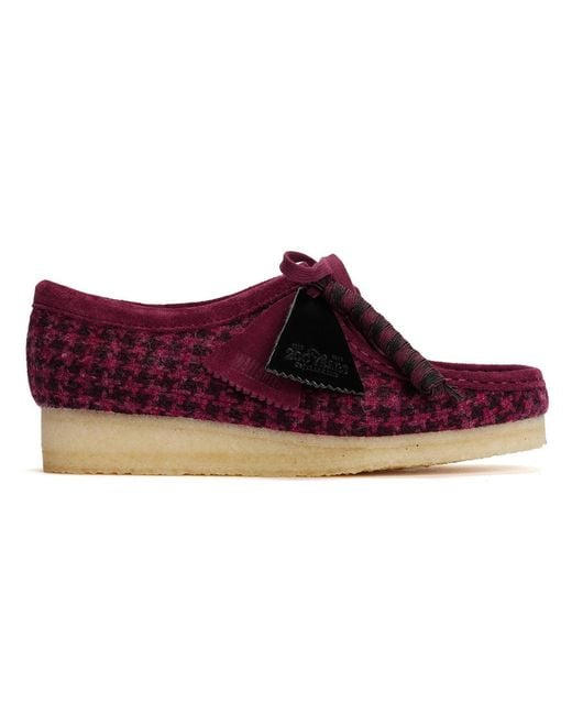 Clarks Multicolor Wallabee Harris Tweed Shoes Textile