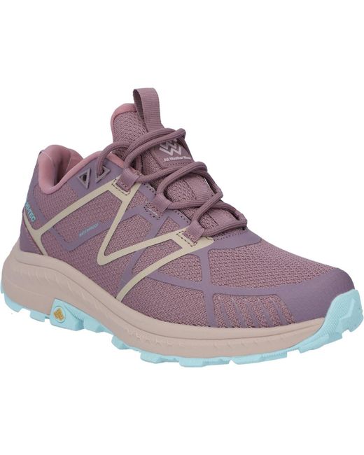 Hi-tec Purple Mauna Polyester Toadstool/Sepia Hiking Boots