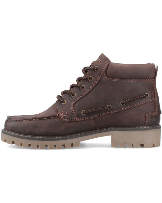 Sperry Top-Sider Brown Baltimore Leather Ankle Boots for men