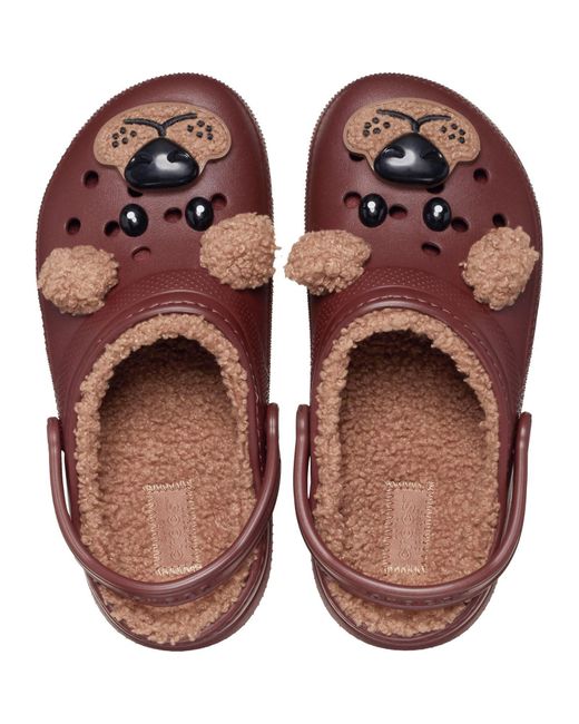Classic Lined Fun Lab Sabots CROCSTM en coloris Brown