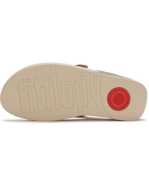 Fitflop Metallic Lulu Flower Toe-Post Sandals