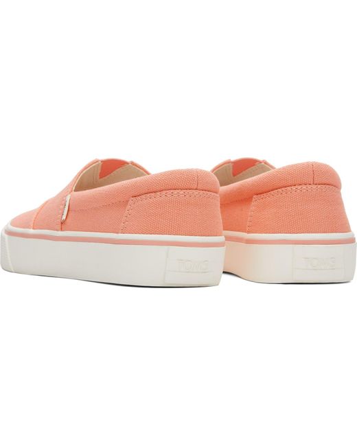 TOMS Pink Alpargata Fenix Slip on Espadrilles