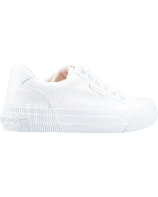 Rocket Dog White Cheery Canvas Trainers