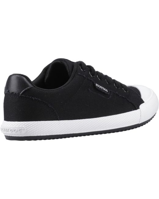 Rocket Dog Black Cheery Low Cotton Trainers