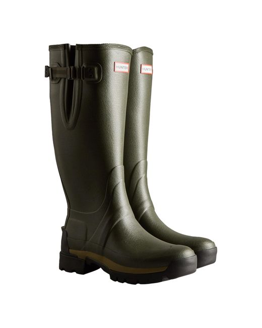 Hunter Green Dark Mft9136Rnp-Dov Balmoral Adjustable Wellington Boots for men