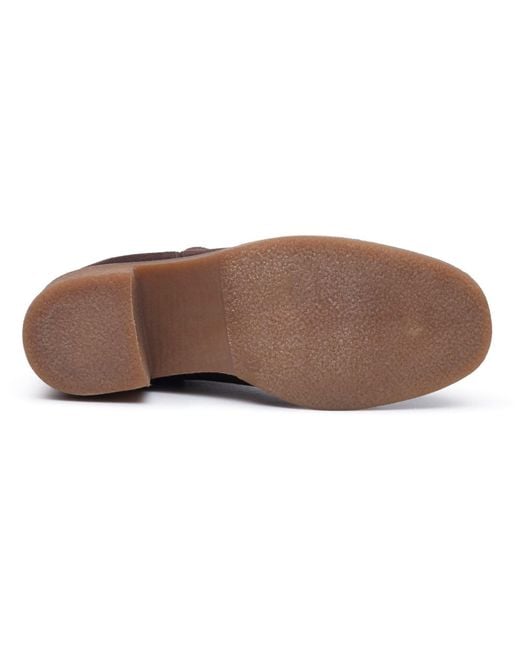 Hush Puppies Brown Felicia Suede Heeled Ankle Boots