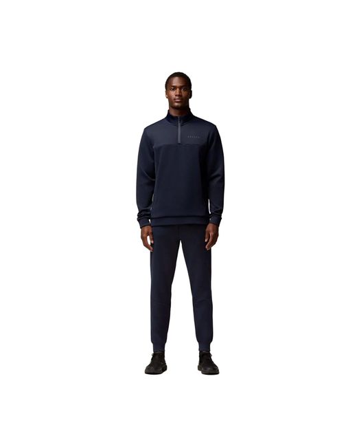 Castore Blue Scuba 1/4 Zip Polyester Sweatshirt for men