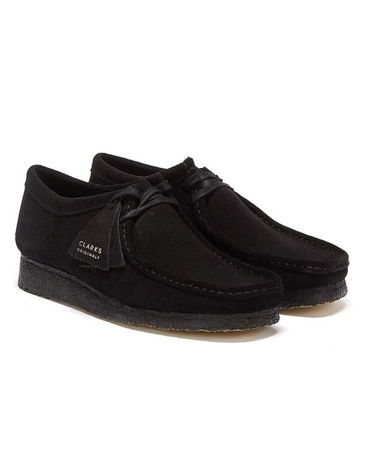 Wallabee Black Shoes Clarks pour homme